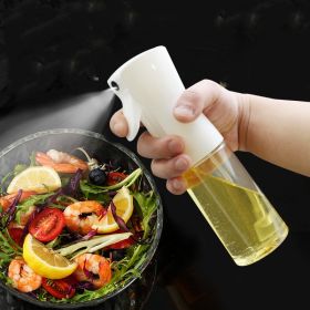 2Pcs Oil Sprayer for Cooking;  Olive Oil Sprayer Mister;  105ml Olive Oil Spray Bottle;  Olive Oil Spray for Salad;  BBQ;  Kitchen Baking;  Roasting (Color: White, Capacity: 200ml)